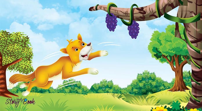 fox and grapes short hindi story