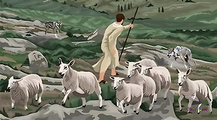 sheep and wolf short hindi moral story